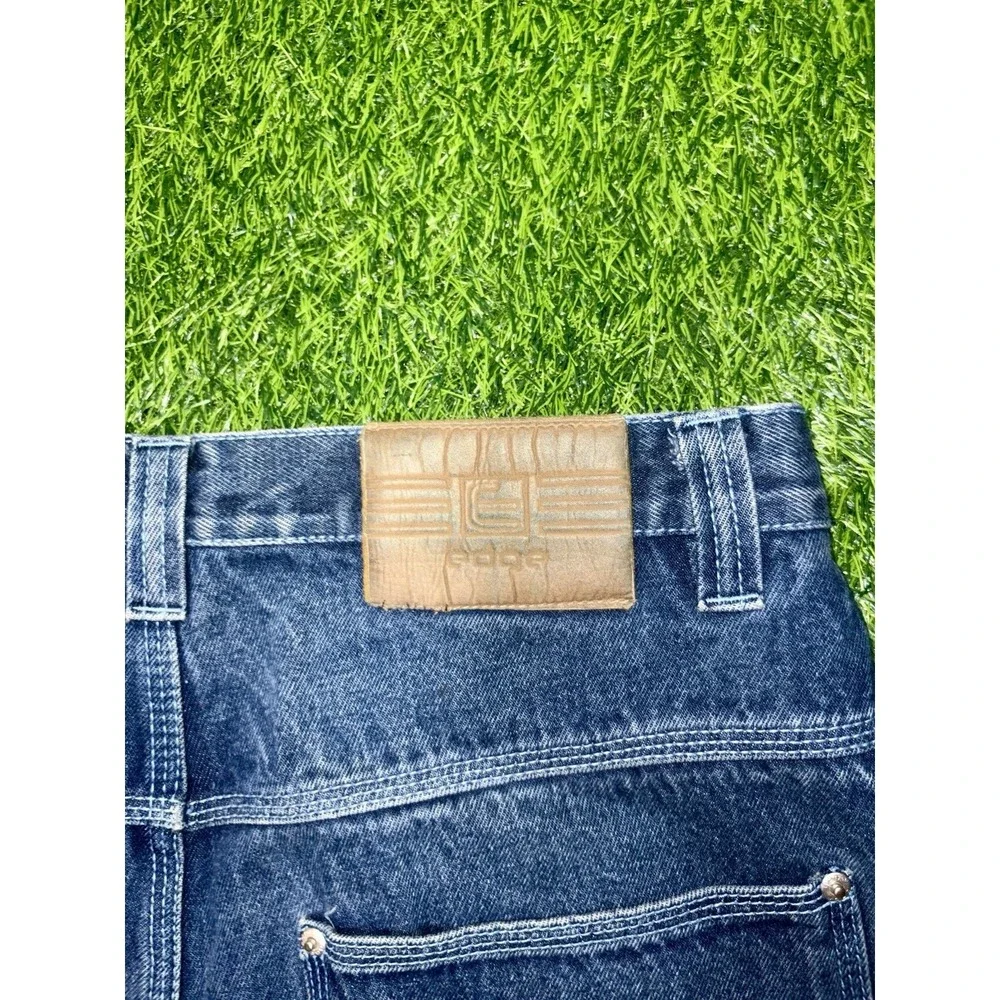 Vtg 90s Y2K Edge Baggy Carpenter Jeans Denim Skater Hip Hop Wide Leg Blue